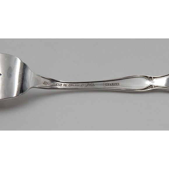 Oneida Strathmore Stainless Salad Forks Deluxe Glossy Flatware Set of 4 - Picture 10 of 10